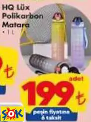 HQ LÜX POLİKARBON MATARA